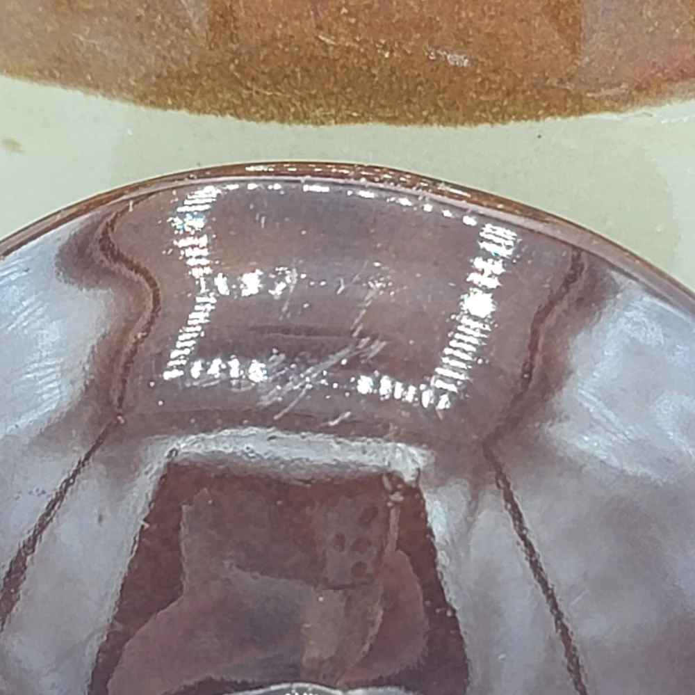 Brown Drip Glaze Round Stoneware Teapot Lid Retro Kitchen Rustic 70s Vintage